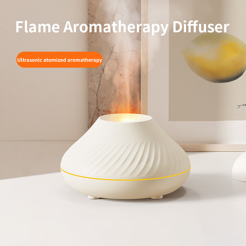 Colorful Simulation Flame Aromatherapy Machine USB Home Air Humidifier Aromatherapy Machine