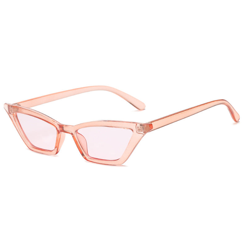 Fashion Small Frame Cat Eye Sunglasses Ladies Street Shooting Retro Sunglasses Colorful Sunglasses