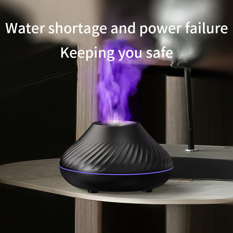 Colorful Simulation Flame Aromatherapy Machine USB Home Air Humidifier Aromatherapy Machine