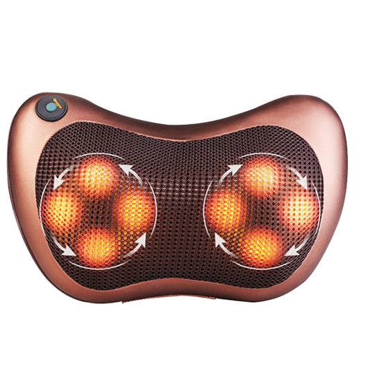 electric massage pillow Infrared Heating Kneading Neck Shoulder Back Car Chair Shiatsu Massager Mat Device